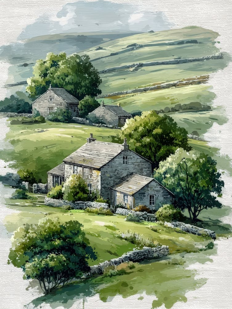 Aihrgdesign Isolated Watercolor Painting Of Countryside Lands 309e5b47 C94f 495f Babd Eb1ed0285bba 3