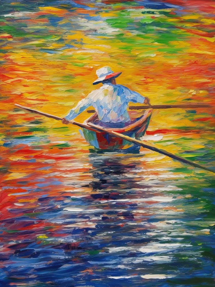 Rudern im Stil von Monet 2