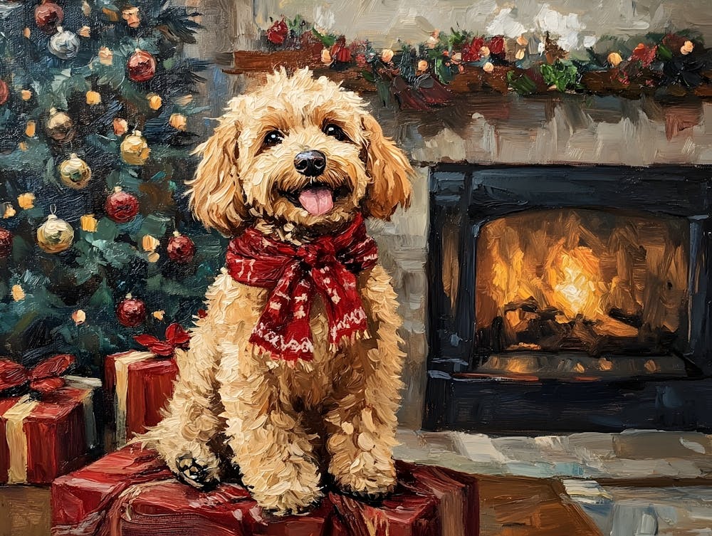 Christmas Goldendoodle 7