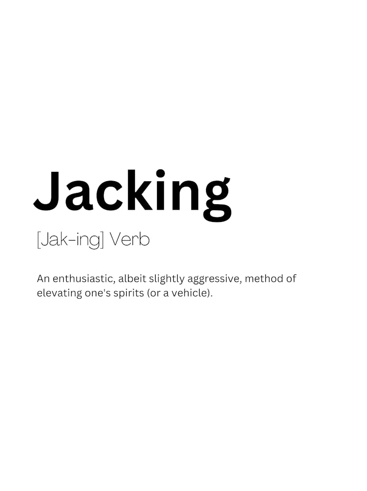 Jacking Definition Meaning