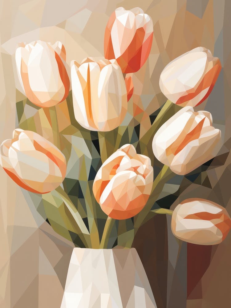 Tulpenblumen Stillleben Gemälde 2 Verträumt