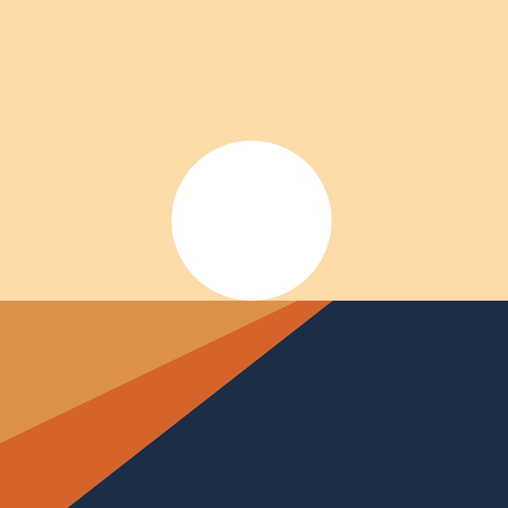 Geometric Shapes Sunrise Sunset Abstract 5 In Classy Vibes 02