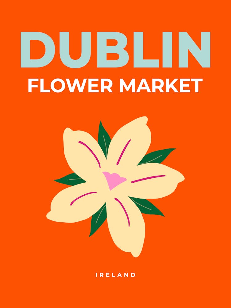 Flower Market Dublin Ireland Orange