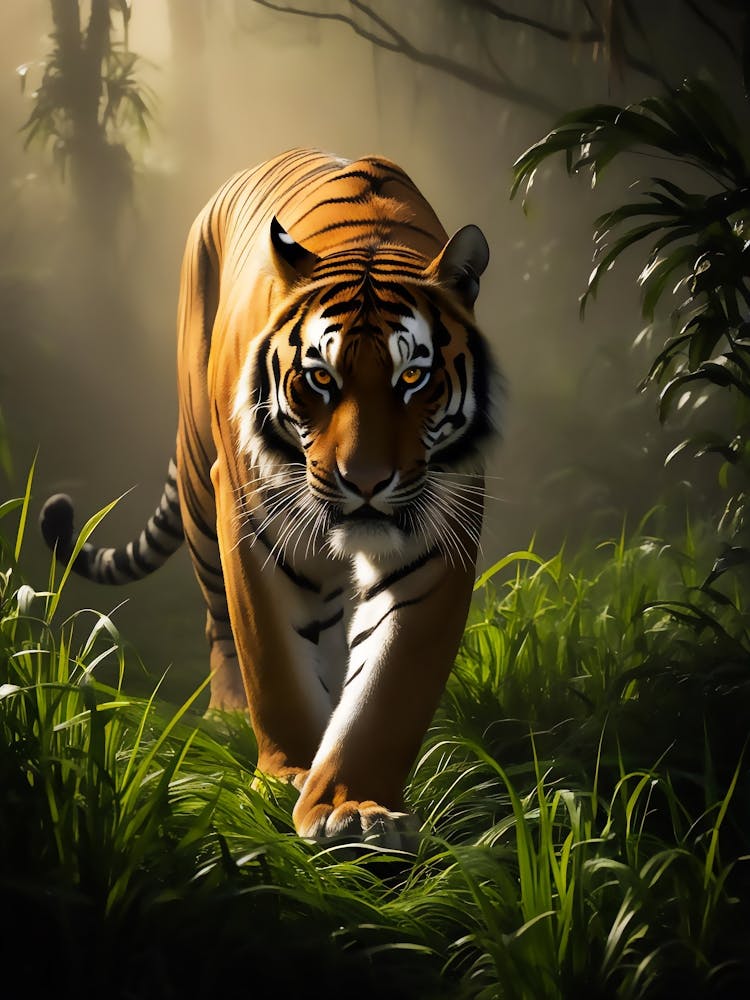 Tiger In The Forest