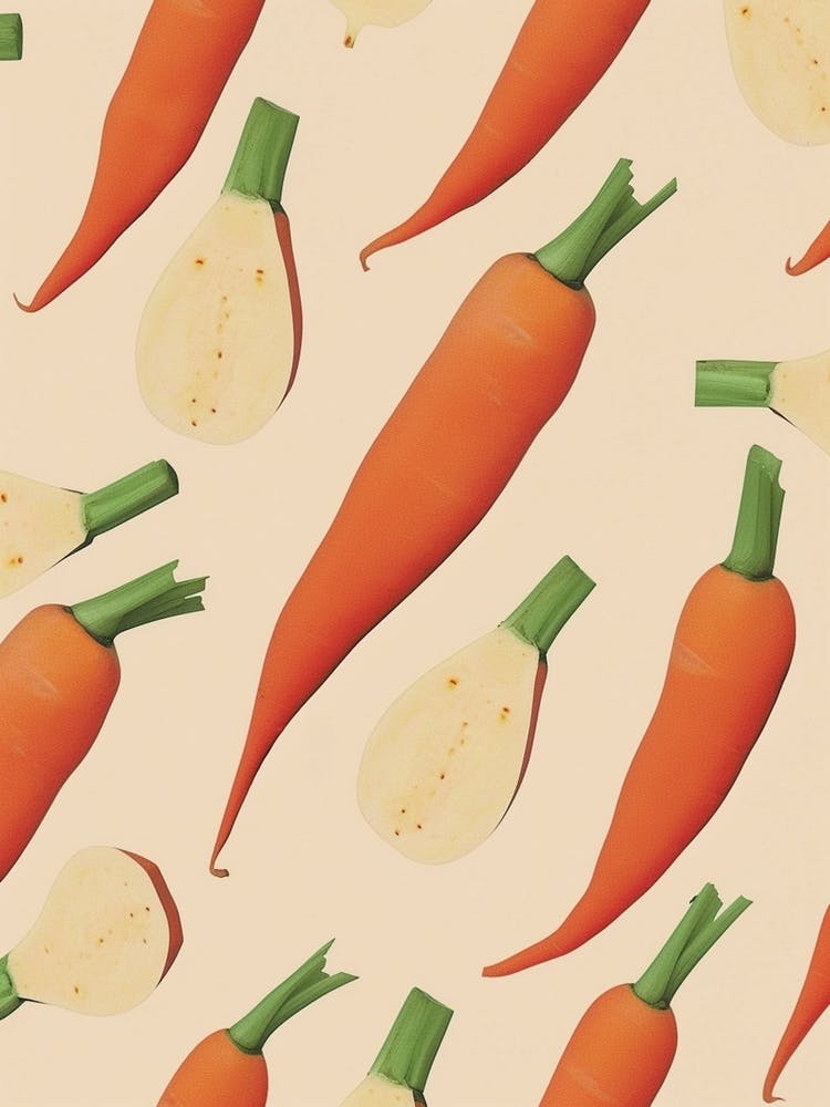 Root Vegetables Pattern Illustration 2