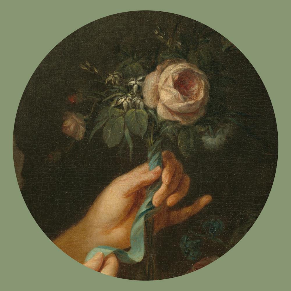 oil painting of roses