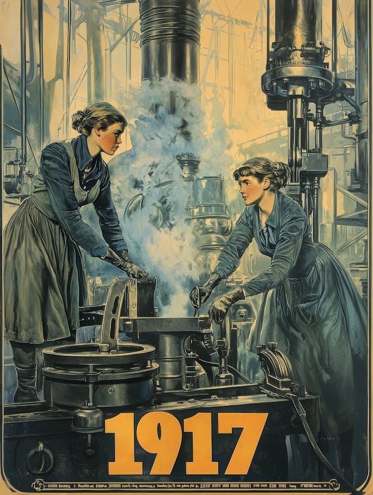 Aihrgdesign Ein Vintage-Industrieposter mit arbeitenden Frauen 2eab482d Bd2c 45cf A6a9 Aba2df981be5 3
