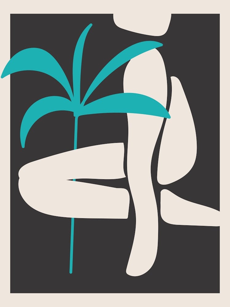 Abstract Shapes And Palm Tree