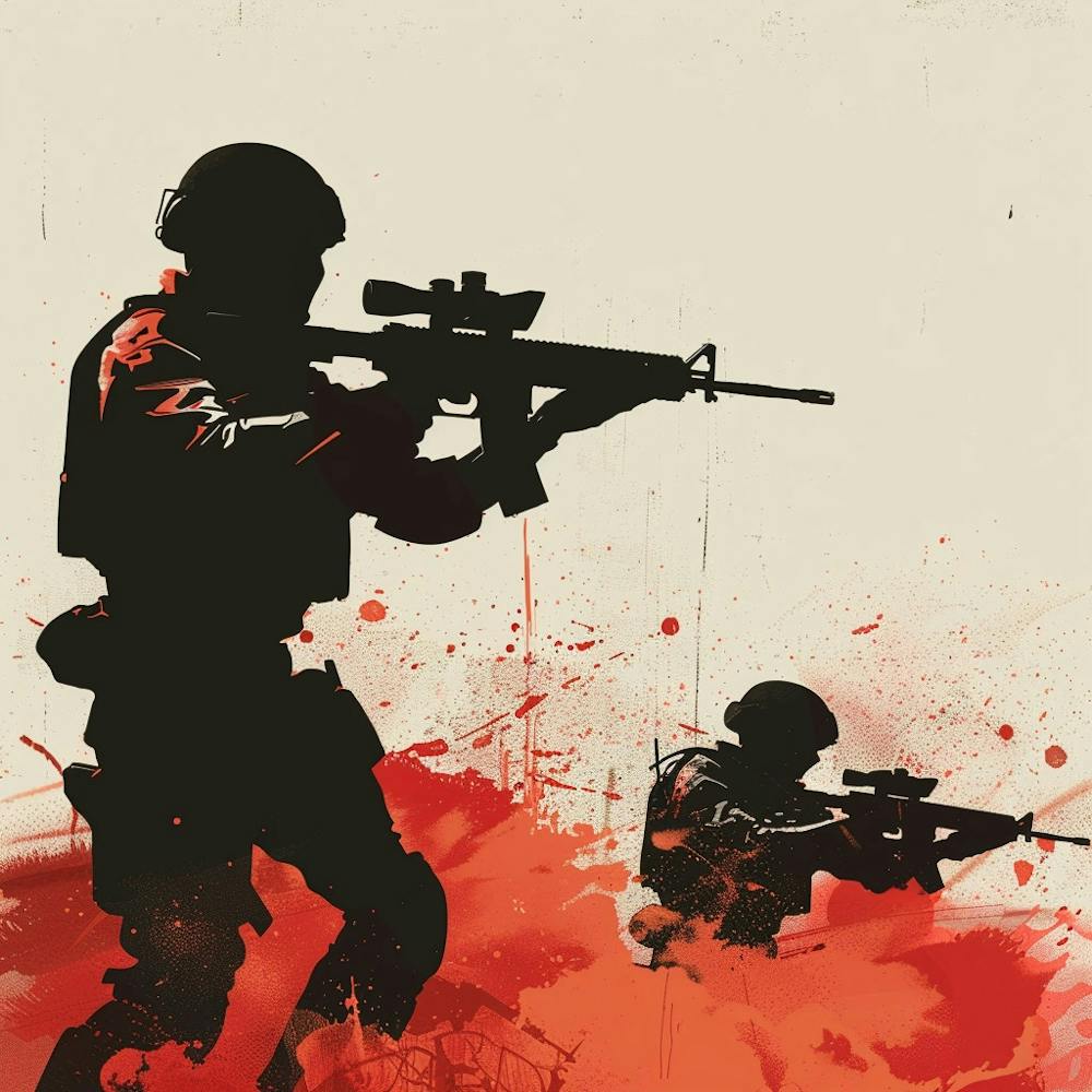 Soldier In Action