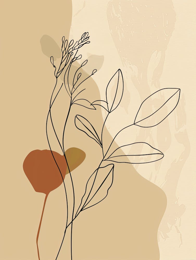 New York Botanical Garden Boho Line Art