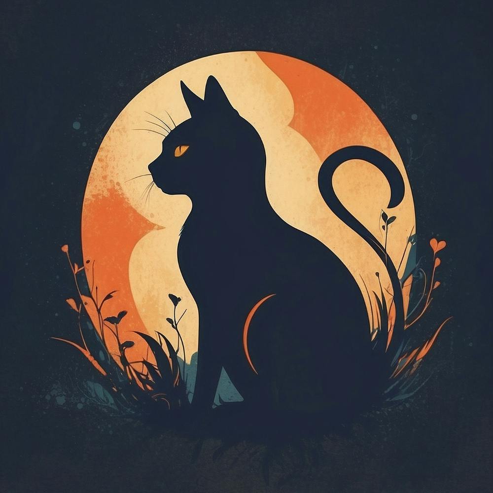 Cat In The Moonlight
