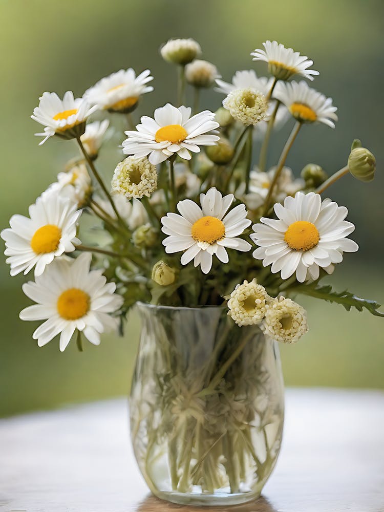 Daisies In Vase