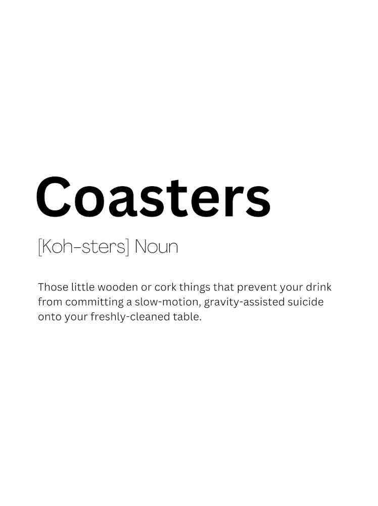 Coasters Definition Meaning 1