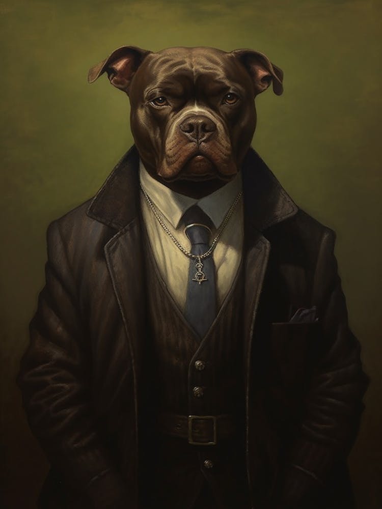 Gangster Dog Staffordshire Bull Terrier 2