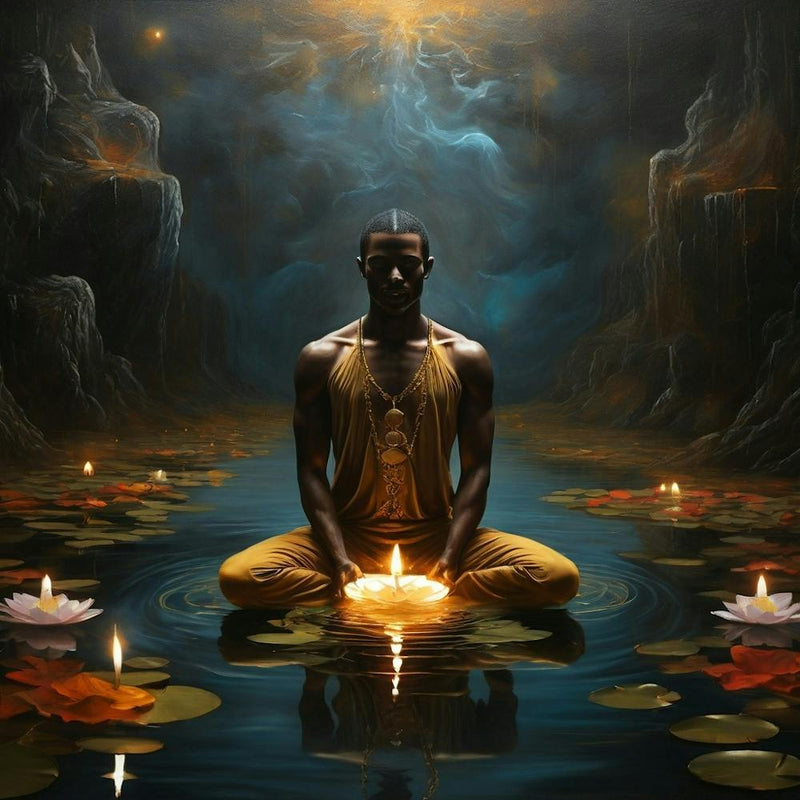 Homme en Méditation