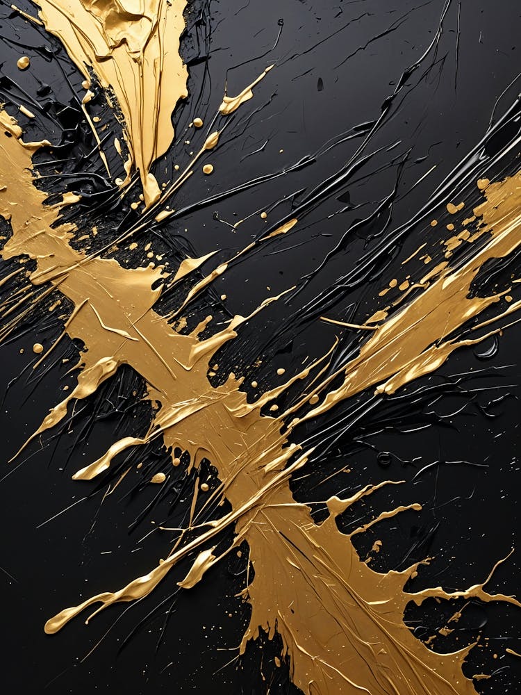 Gold Splatter no4