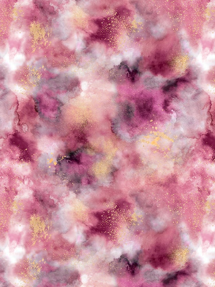 Smoky Marble Watercolor Pink