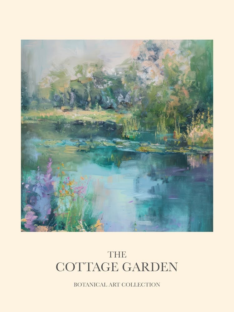 Bauerngarten Poster Verzauberter Teich 4