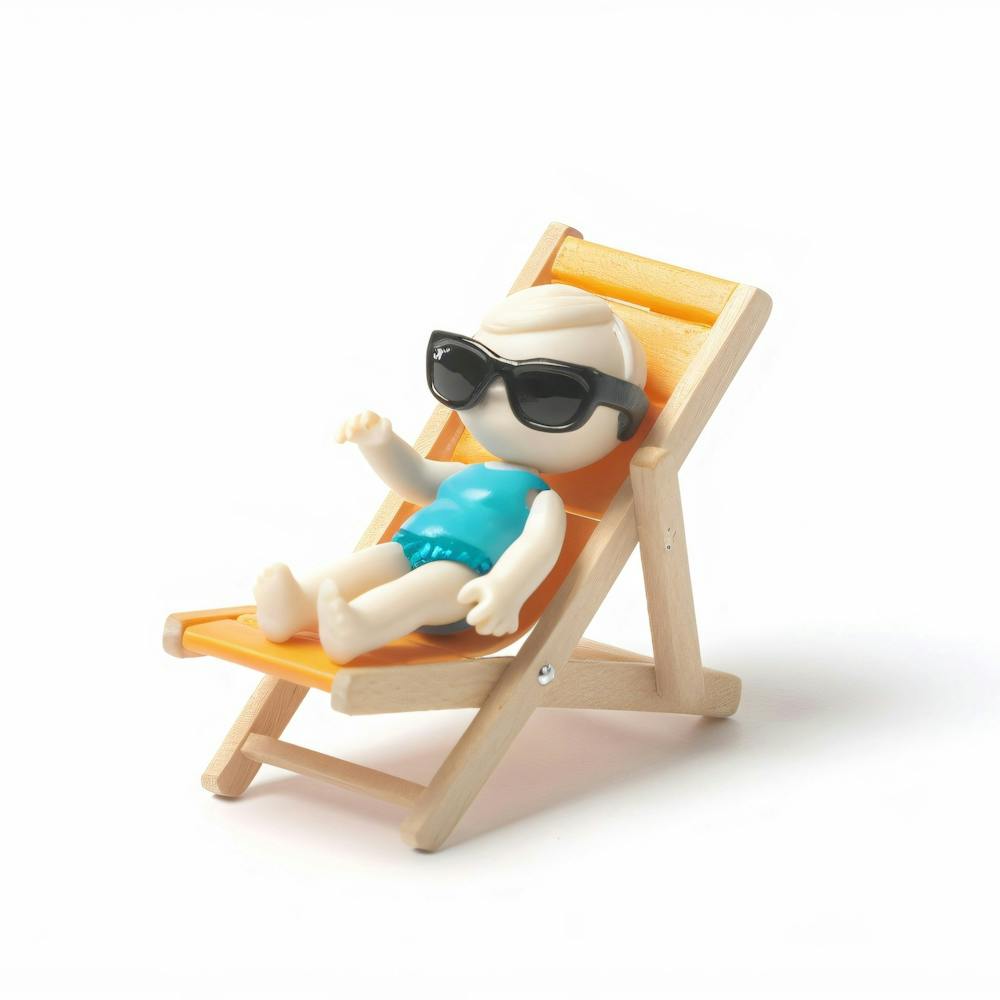 Doll In A Beach Chair
