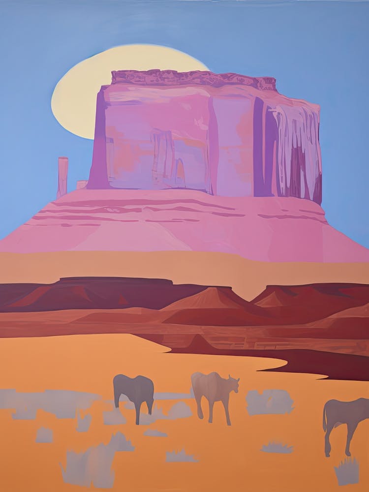 Colorado Plateau   Amérique du Nord (États-Unis) Illustration Abstraite Contemporaine 3