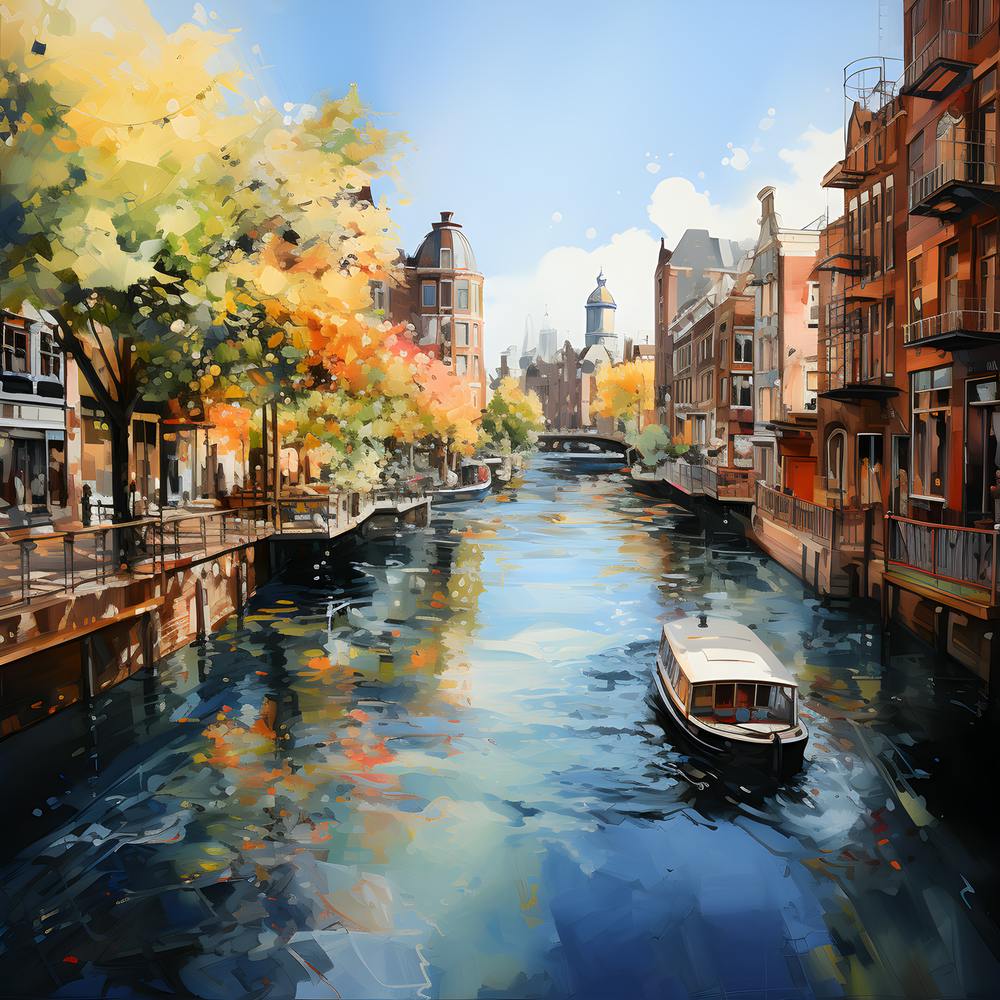 Golden Hour Reflections Amsterdam S Tranquil Canals In Summer Splendo