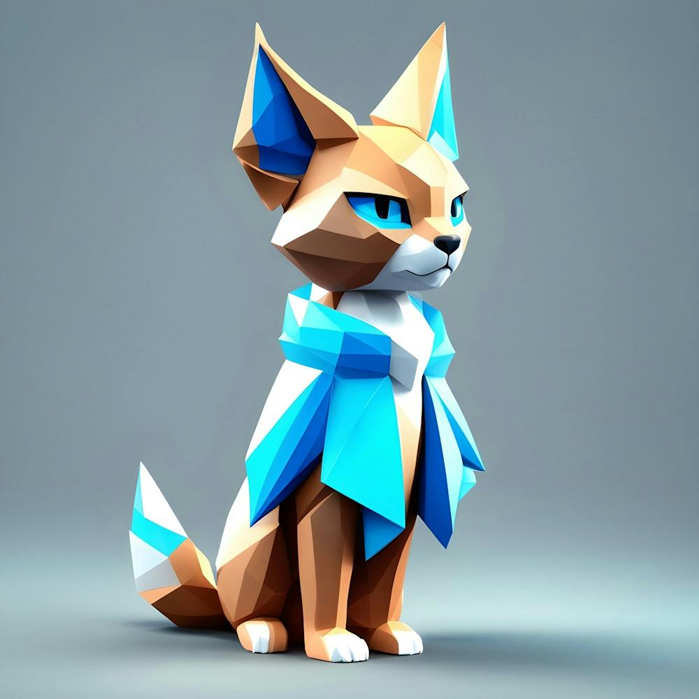 Floppa in Blue Coat