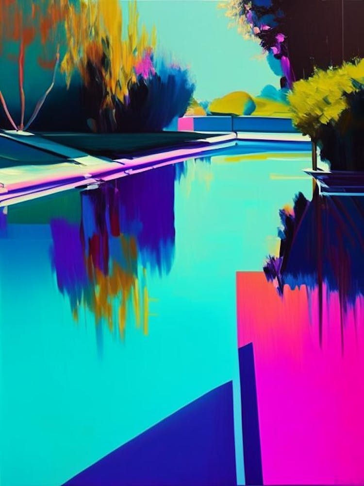 Lanes In Swimming Pool Landscapes Waterscape Bright Abstract 1