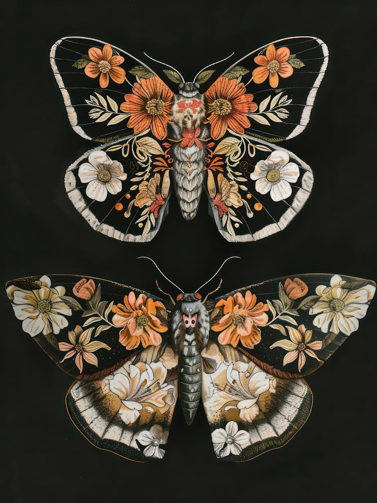 Butterfly Pattern William Morris Style 1