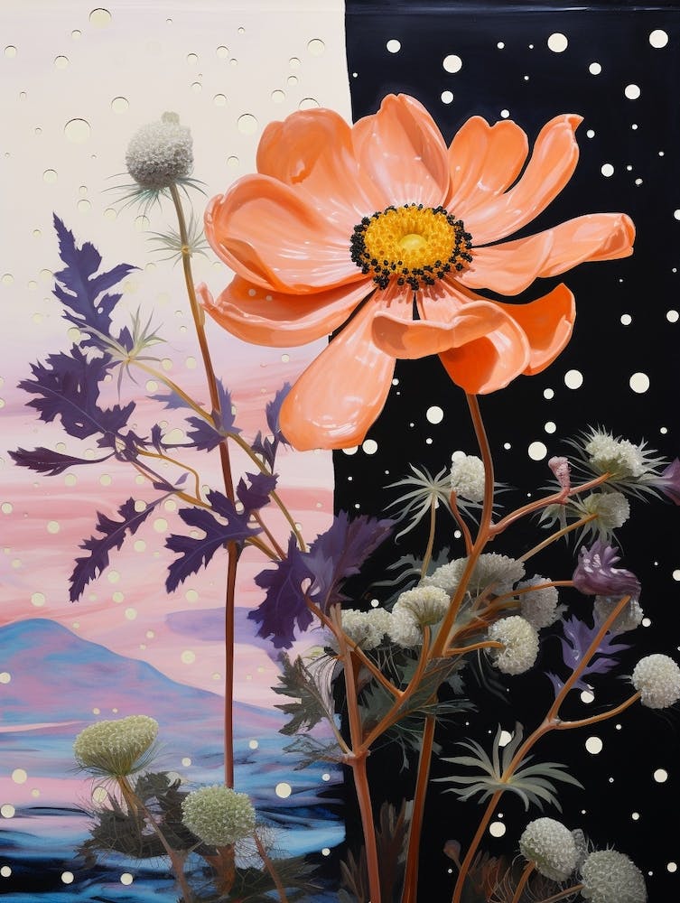 Surreal Florals Daisy 2 Flower Painting