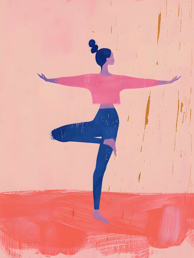 Yoga Girl In Yoga Pose