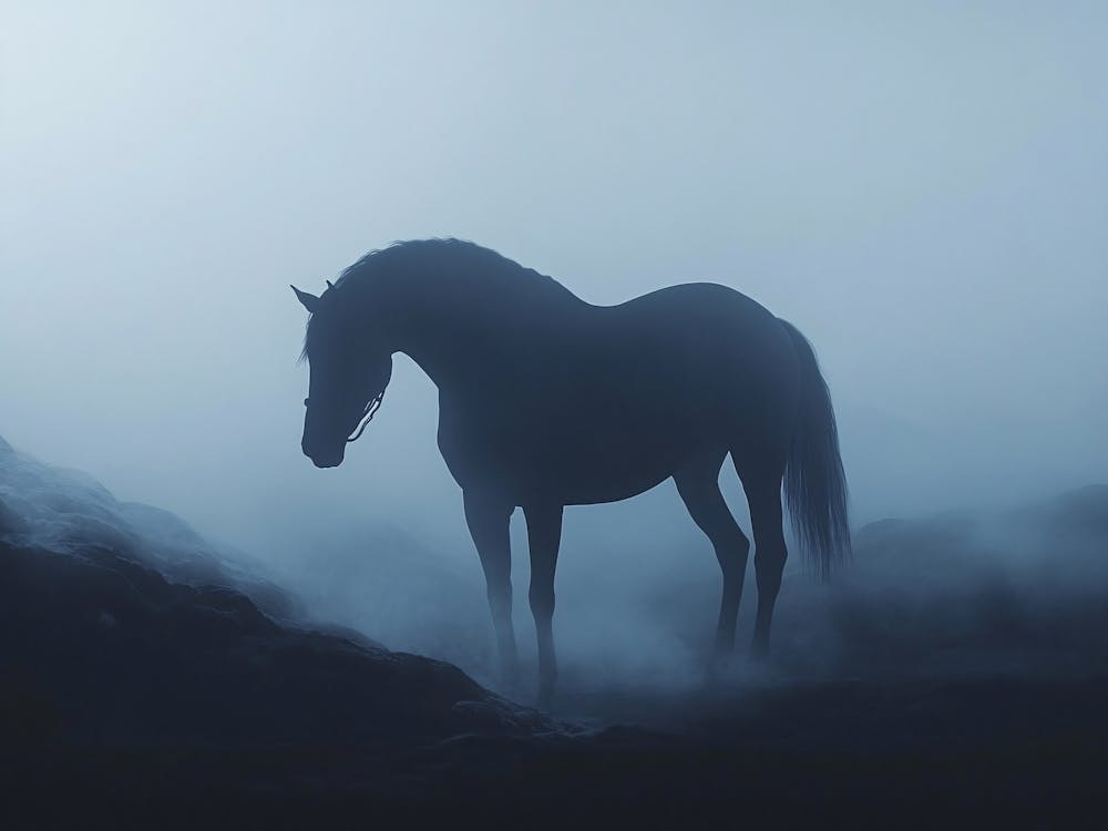 Horse In The Fog