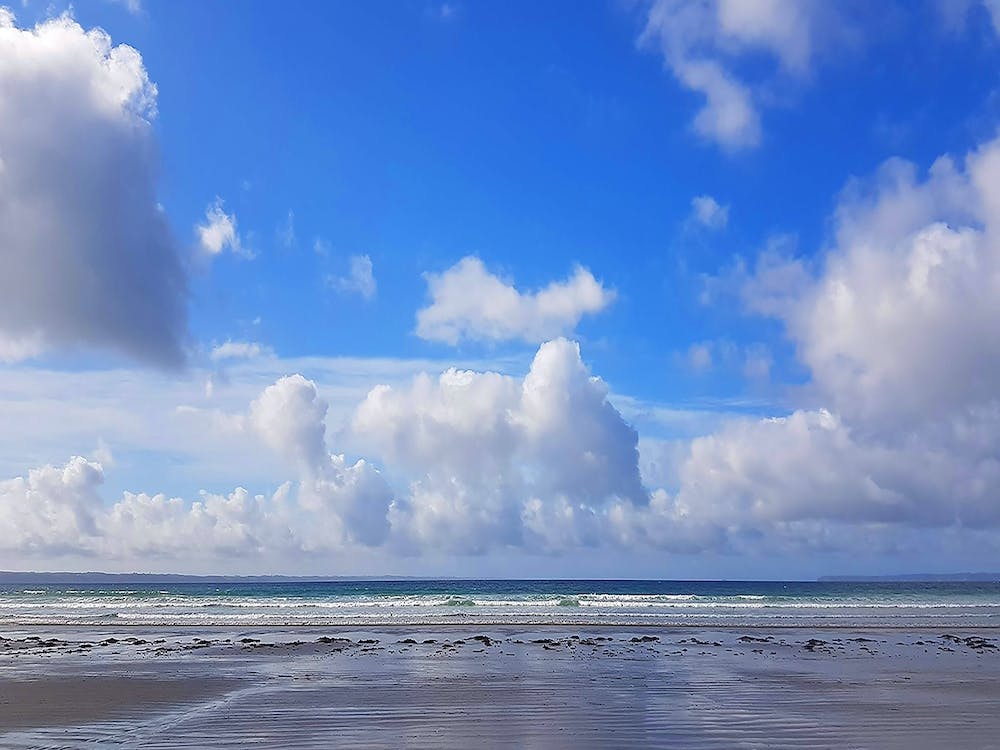 Cloudy Sky On The Beach