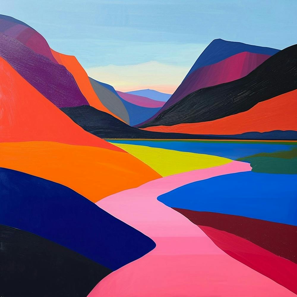 Colourful Abstract Cairngorms National Park Scotland 2