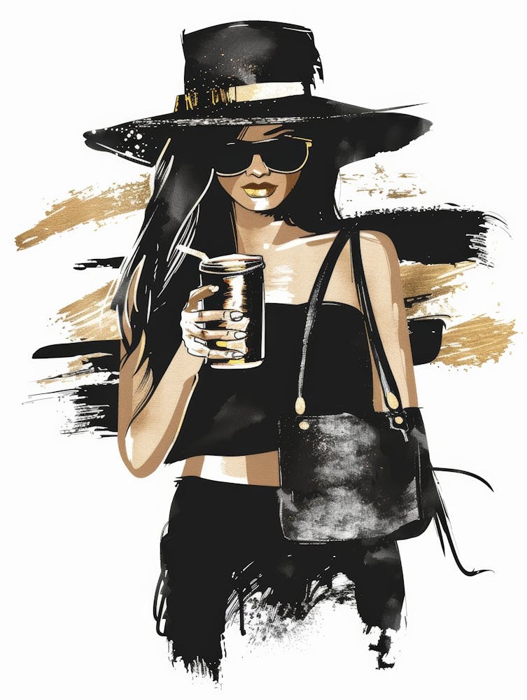 Woman In Black Hat