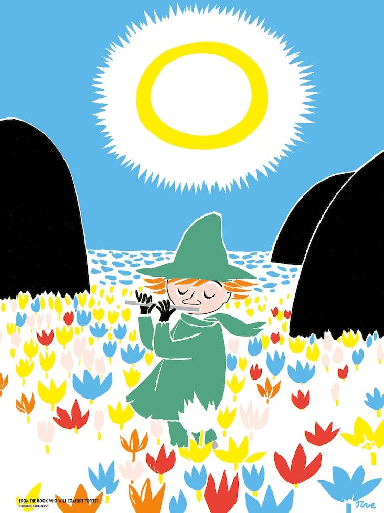 The Moomin Colour Collection Snufkin And Flowers