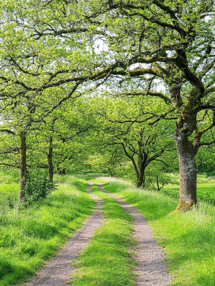 Road Through A Green Field