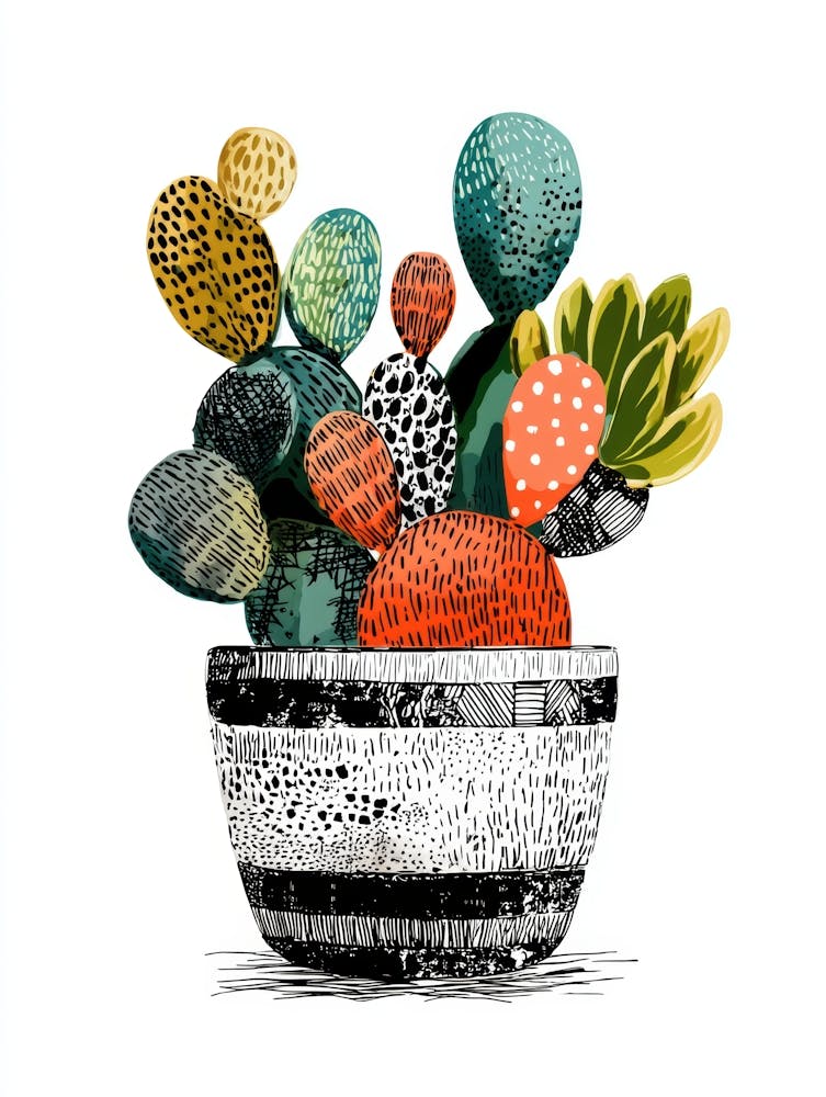 Cactus In A Pot 7