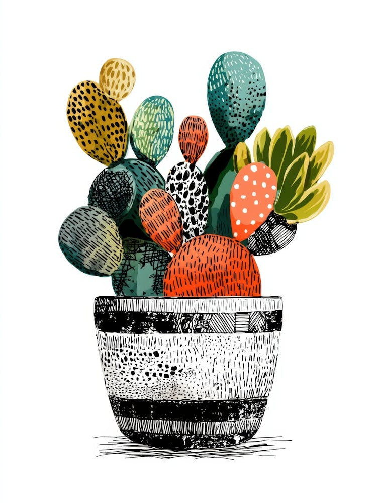 Cactus In A Pot 7