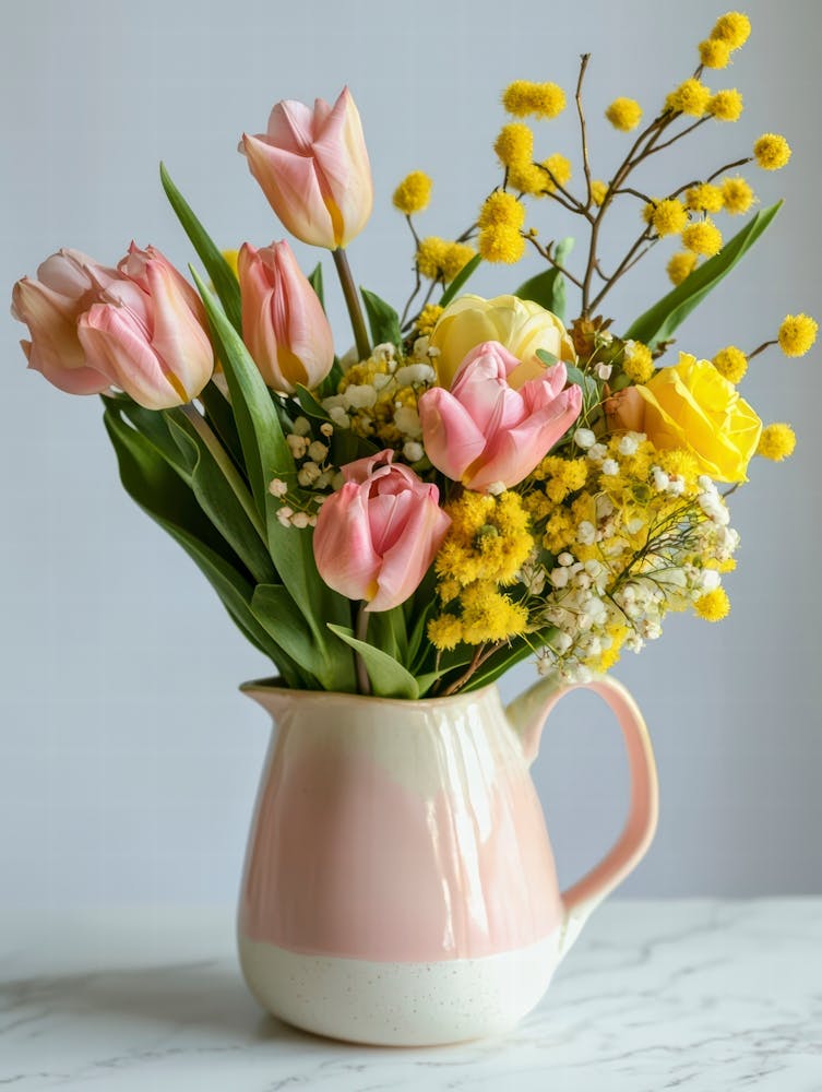 Tulips In A Pitcher 1