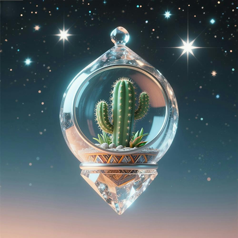 Cactus In Glass