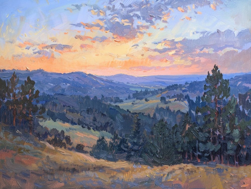 Western Sunset Landscapes Black Hills South Dakota 2