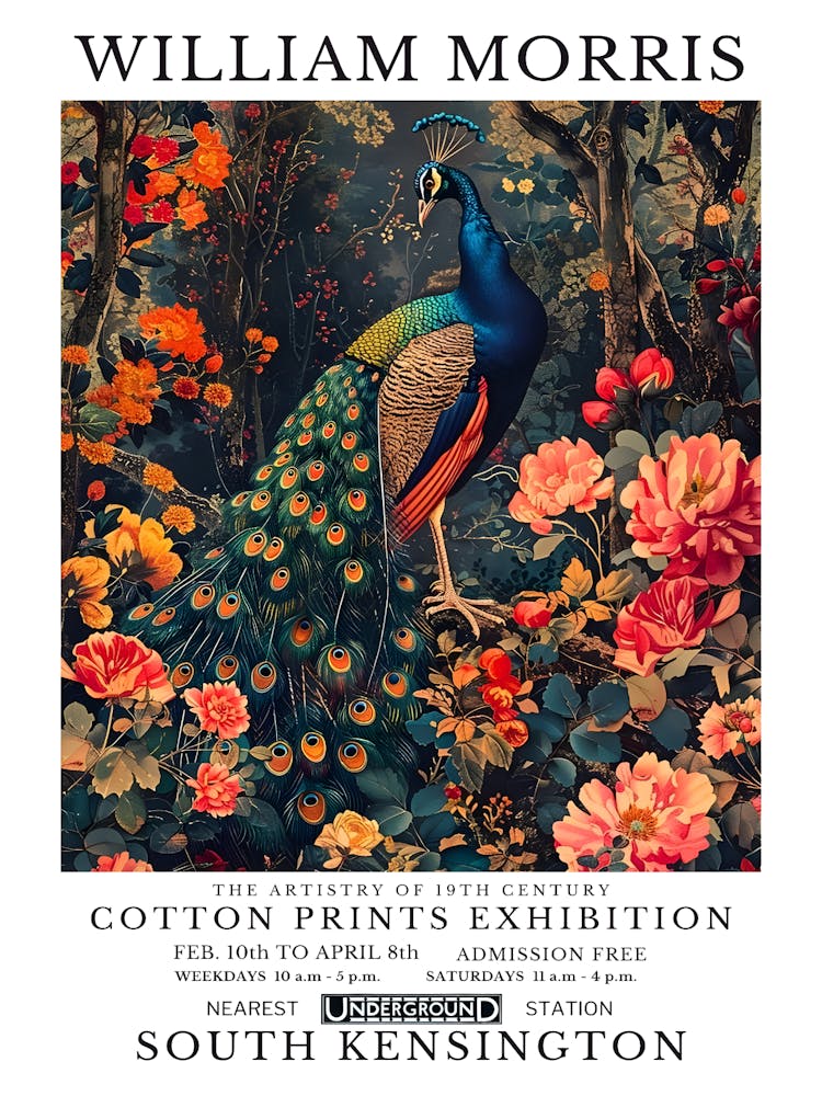 William Morris Cotton Prints Exhibition 56