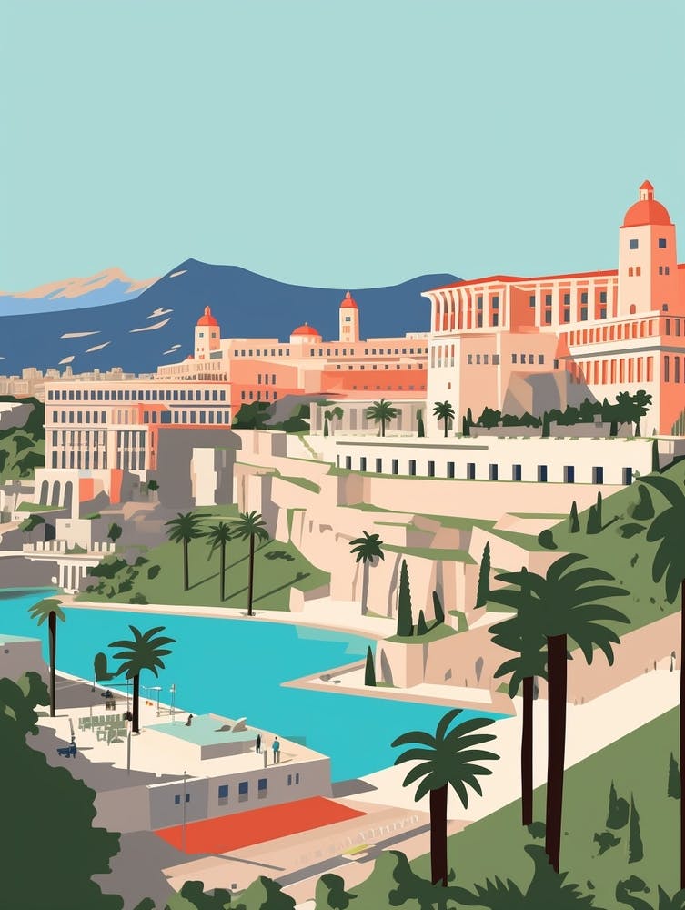 Monaco 1 Travel Illustration