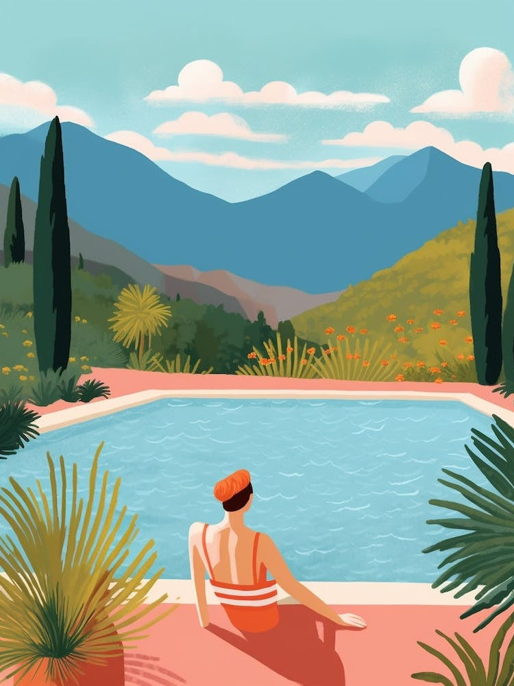 Lounging By The Pool 5