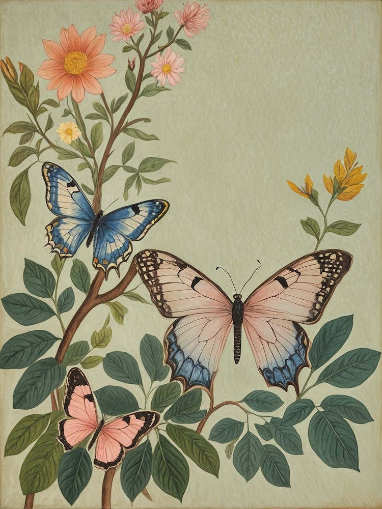 Three Butterflies
