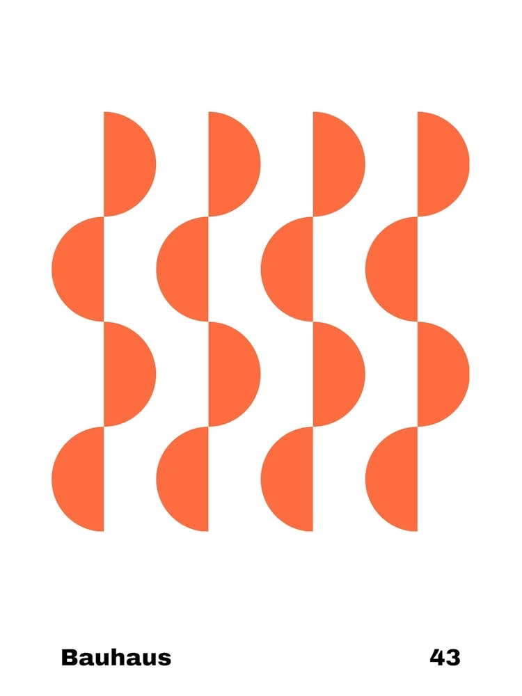 Geometric Bauhaus Poster 43