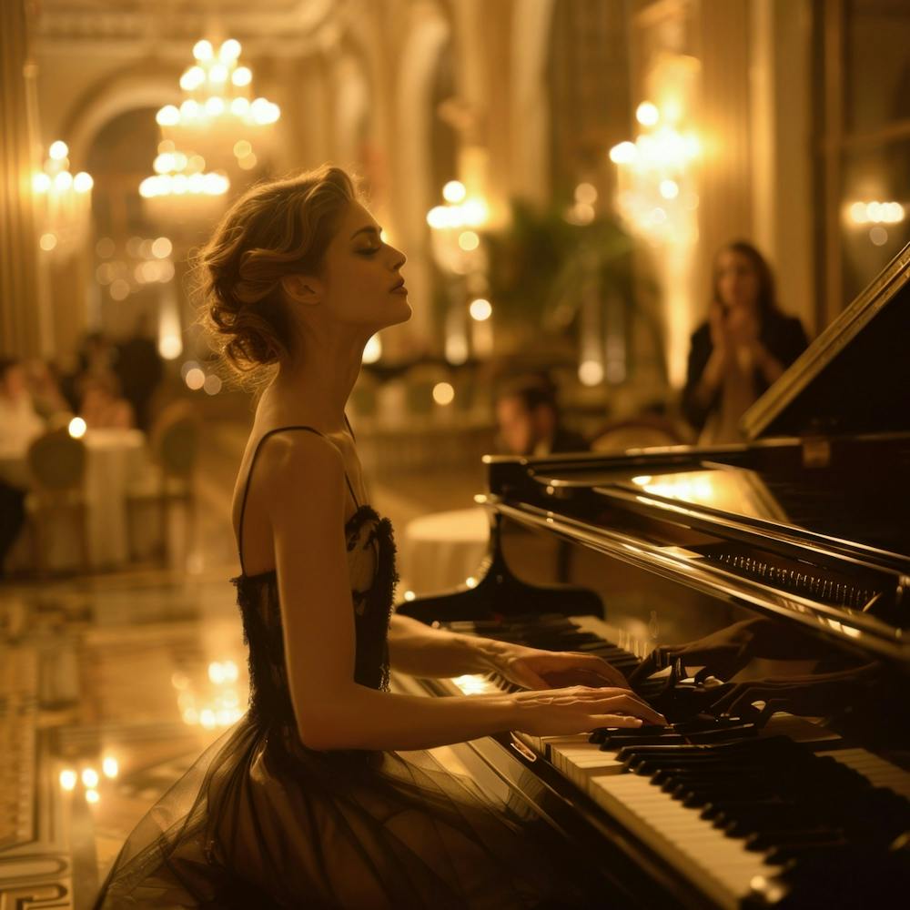 Woman Playing A Piano2