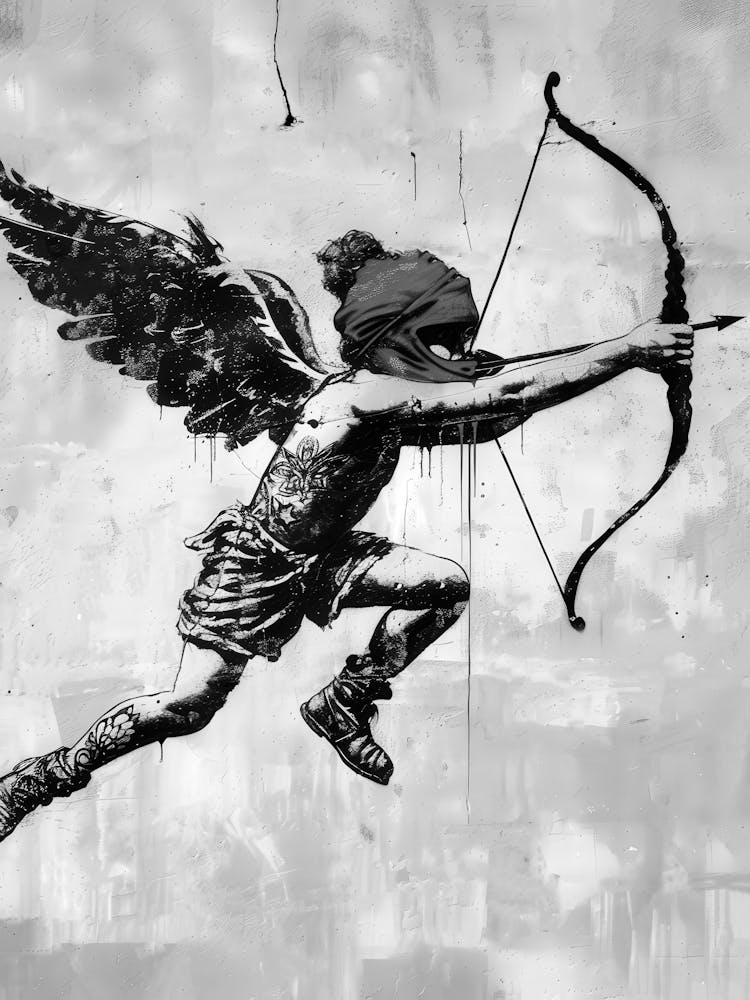 Cupid With Bow And Arrow