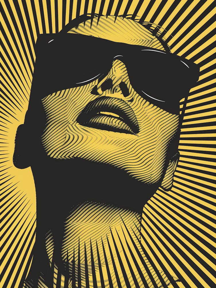 Porträt einer Frau mit Sonnenbrille 1