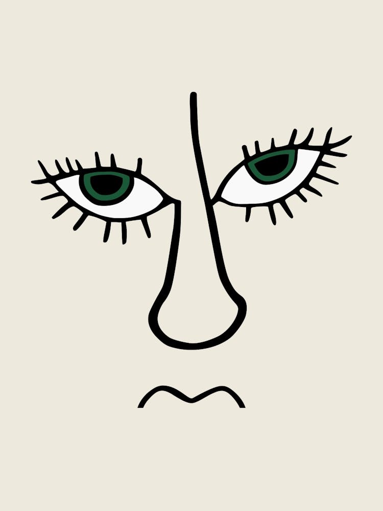 Trauriges Gesicht